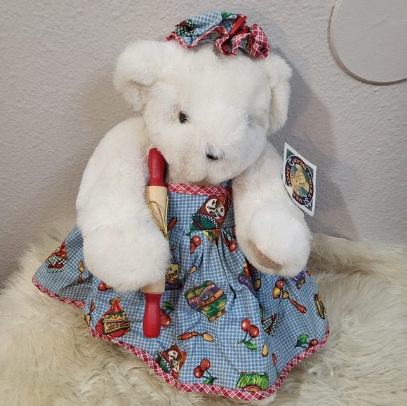 ❤️ The Vermont Teddy Bear Company Vintage Jointed Cooking 16" Bear - Picture 6 of 8